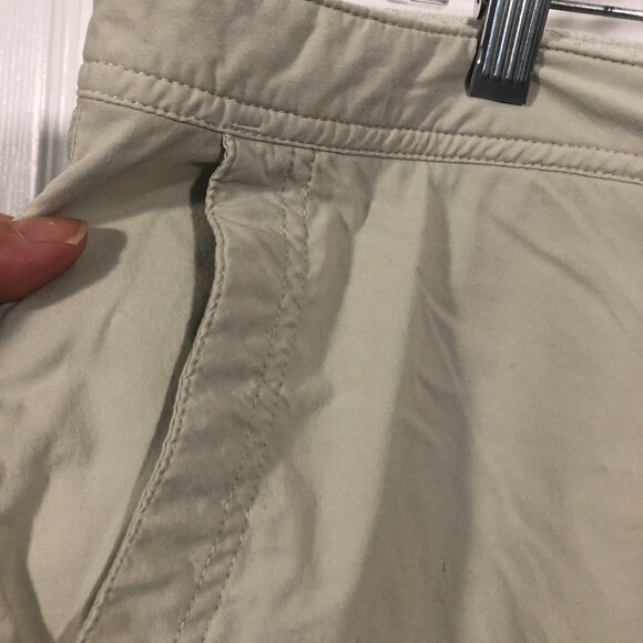 LL Bean women summer hiking cargo pants in light beige, size 16 - Picture 5 of 8